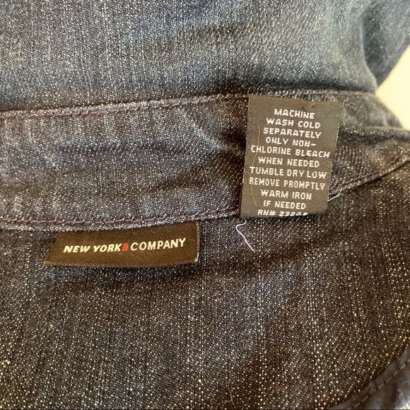 New York & Company Button Up Denim Jacket - Picture 4 of 4